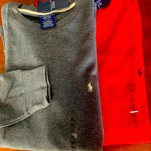 Polo Ralph Lauren  long sleeve thermal knit shirts